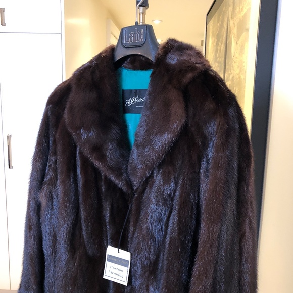 Women's Mink Jacket, Brown Mink - Picture 3 of 7